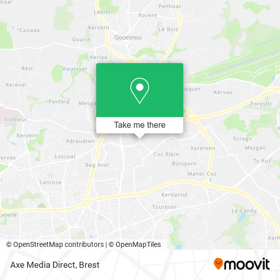 Axe Media Direct map