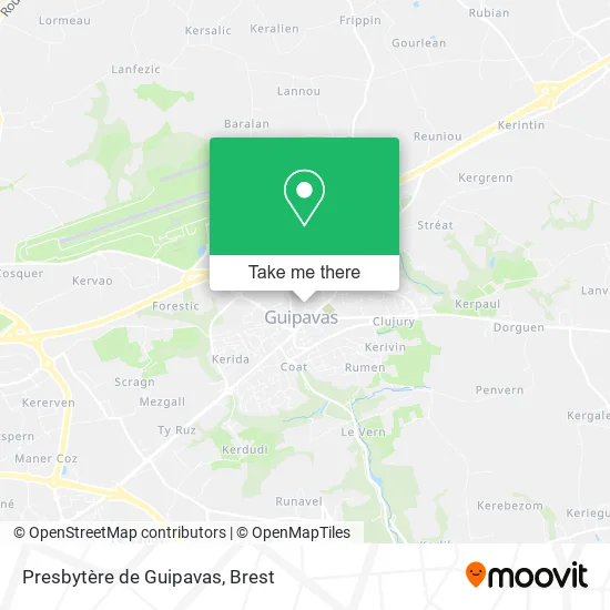 Presbytère de Guipavas map
