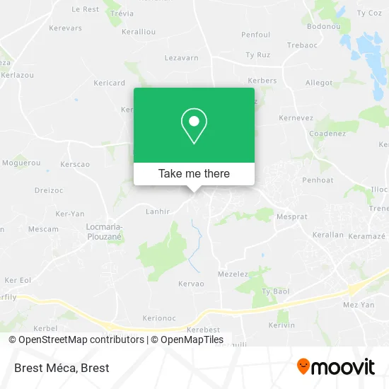 Brest Méca map