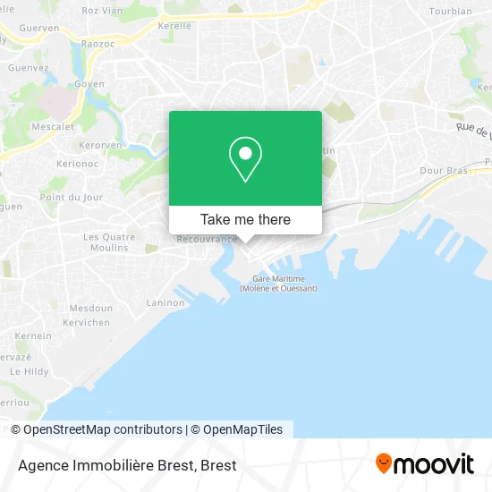 Agence Immobilière Brest map