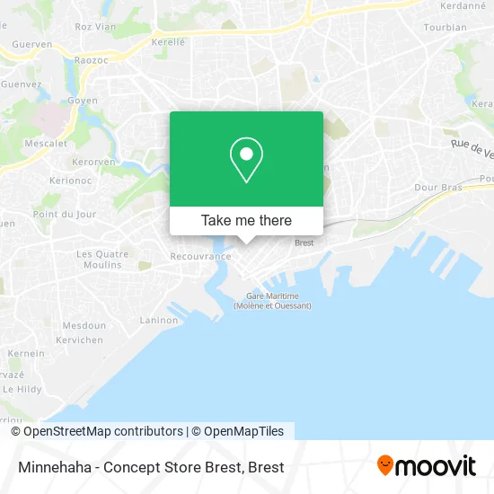 Minnehaha - Concept Store Brest map