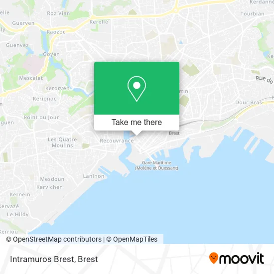 Intramuros Brest map