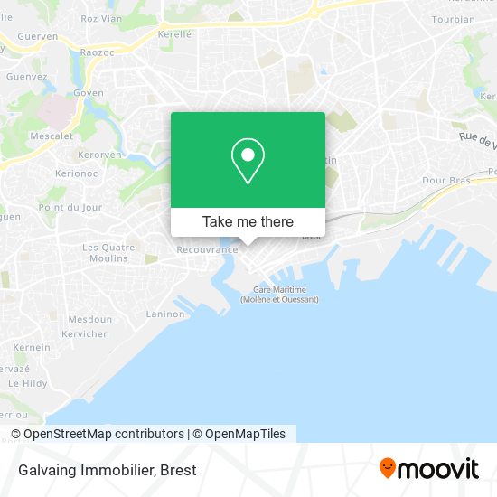 Galvaing Immobilier map