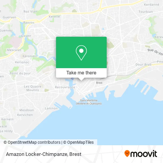 Amazon Locker-Chimpanze map