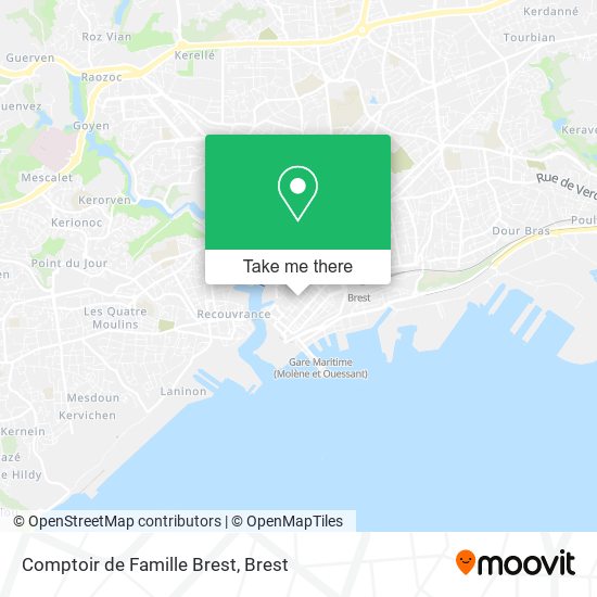 Comptoir de Famille Brest map