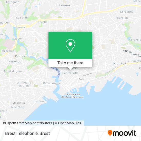 Brest Téléphonie map
