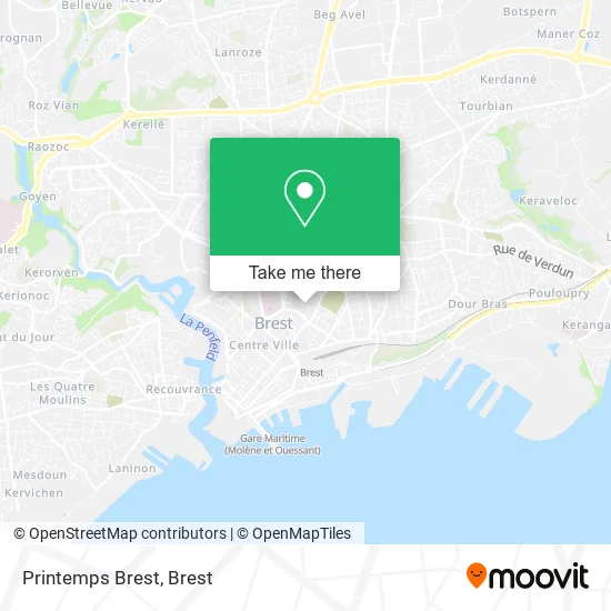 Printemps Brest map