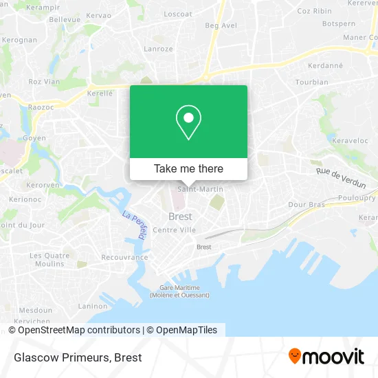 Glascow Primeurs map