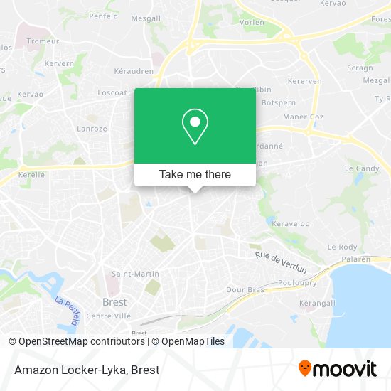 Amazon Locker-Lyka map