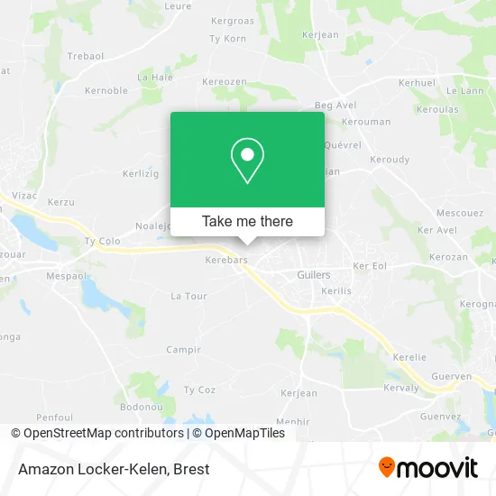 Amazon Locker-Kelen map