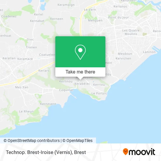 Technop. Brest-Iroise (Vernis) map