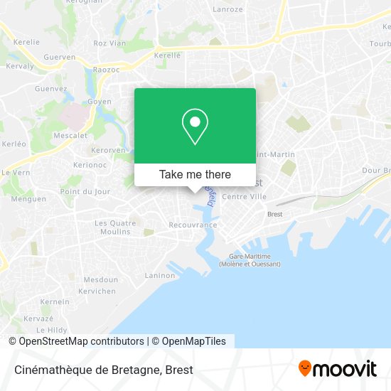Cinémathèque de Bretagne map