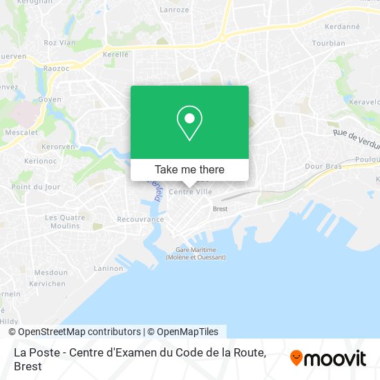 La Poste - Centre d'Examen du Code de la Route map