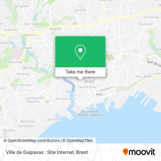 Mapa Ville de Guipavas : Site Internet