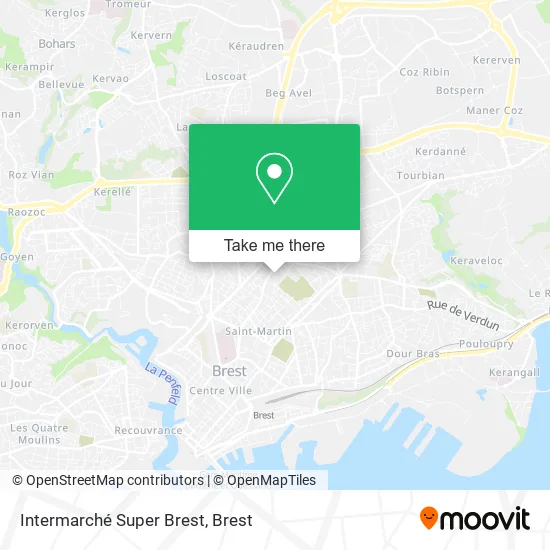 Intermarché Super Brest map