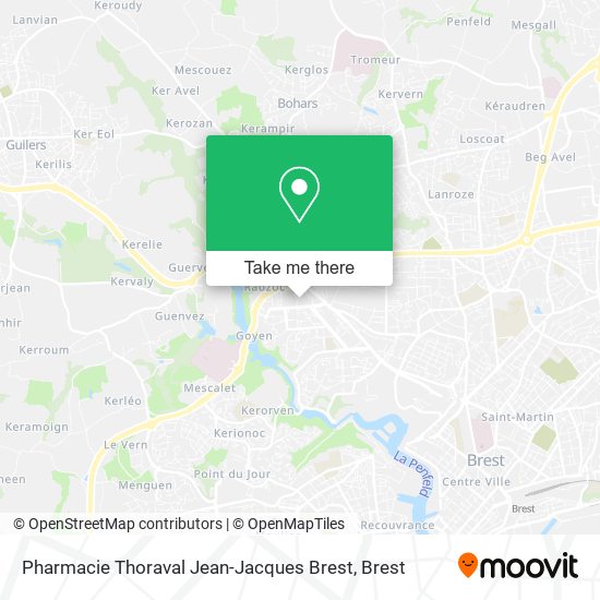 Pharmacie Thoraval Jean-Jacques Brest map