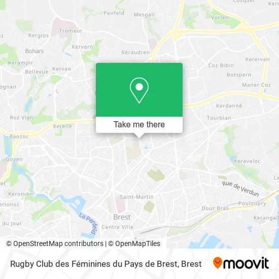 Rugby Club des Féminines du Pays de Brest map