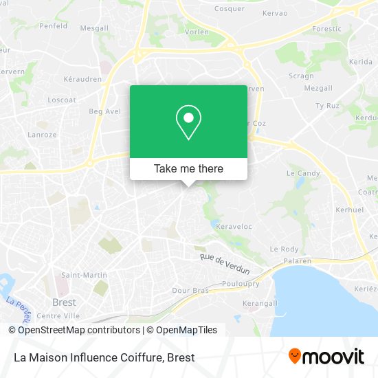 La Maison Influence Coiffure map