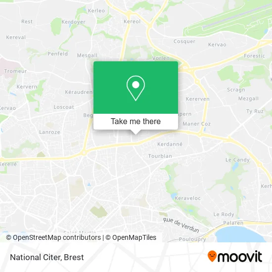 National Citer map