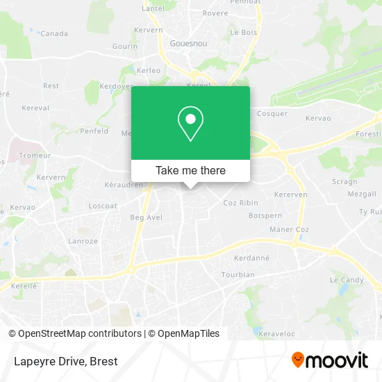 Lapeyre Drive map