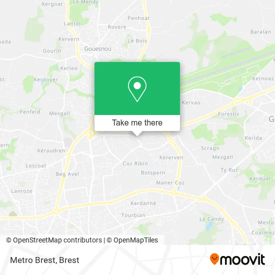 Metro Brest map