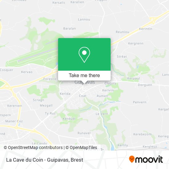 La Cave du Coin - Guipavas map