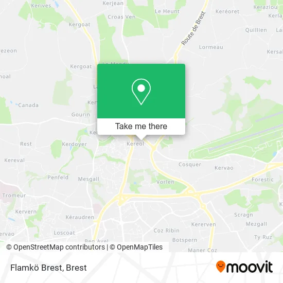 Flamkö Brest map