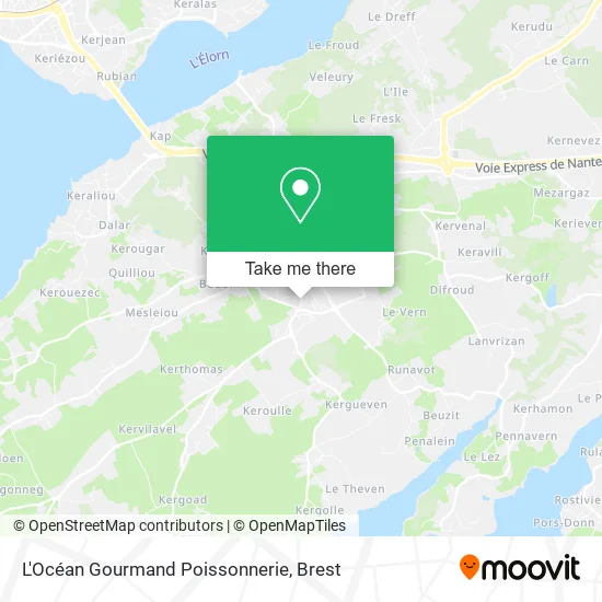 L'Océan Gourmand Poissonnerie map