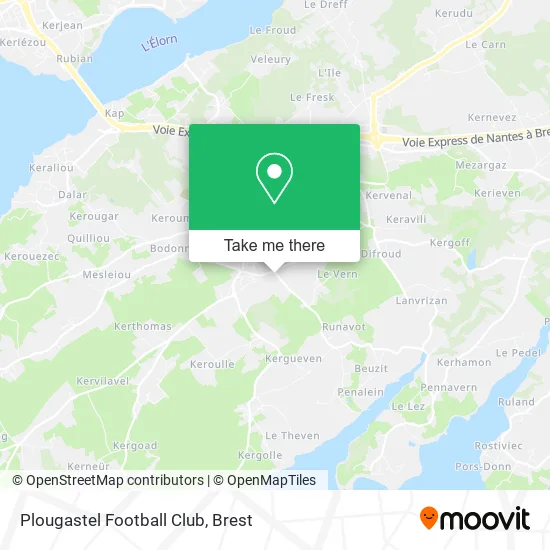 Plougastel Football Club map