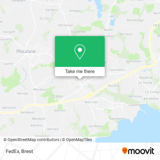 FedEx map