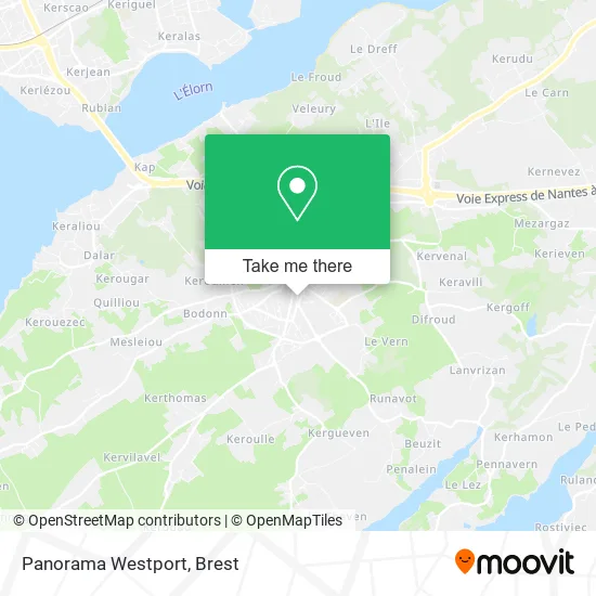Panorama Westport map