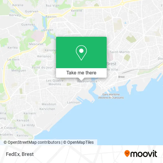 FedEx map
