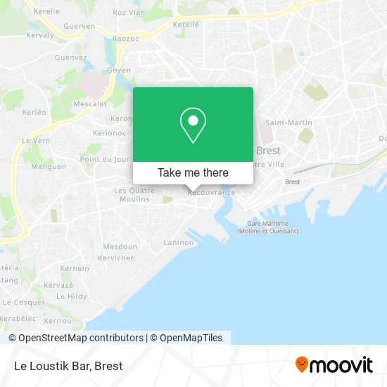Le Loustik Bar map