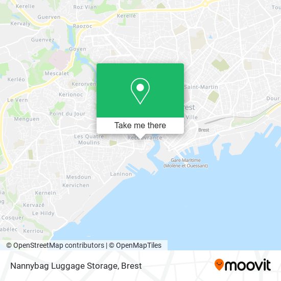 Nannybag Luggage Storage map