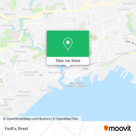 FedEx map