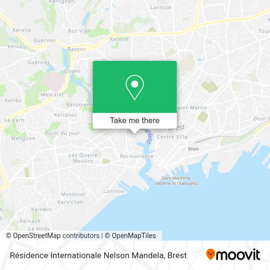 Résidence Internationale Nelson Mandela map