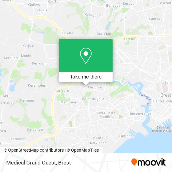 Médical Grand Ouest map