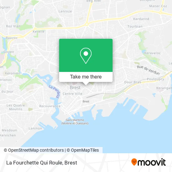 La Fourchette Qui Roule map