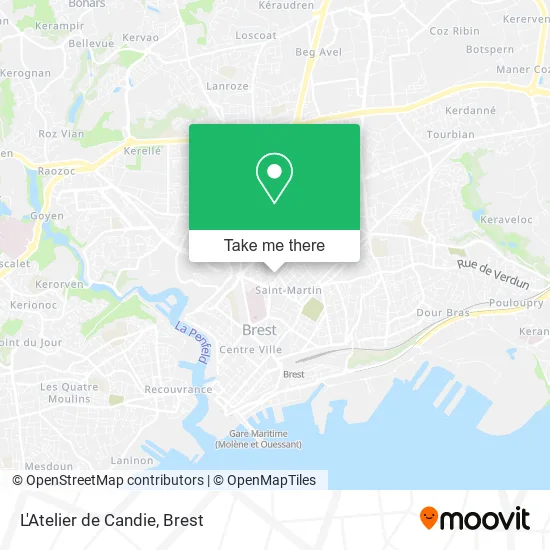 L'Atelier de Candie map