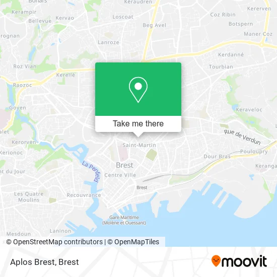 Aplos Brest map