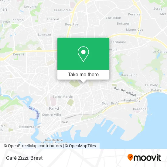 Café Zizzi map