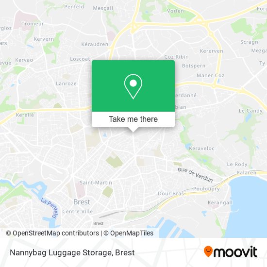 Nannybag Luggage Storage map