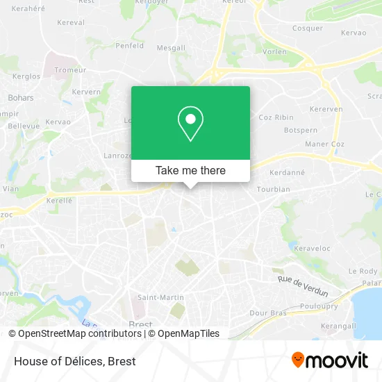 House of Délices map