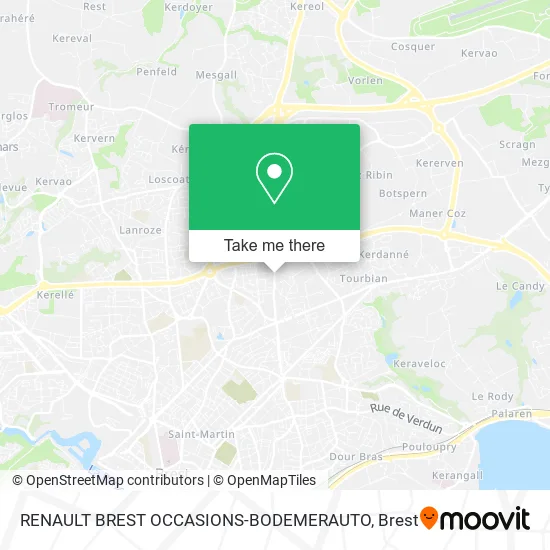 RENAULT BREST OCCASIONS-BODEMERAUTO map