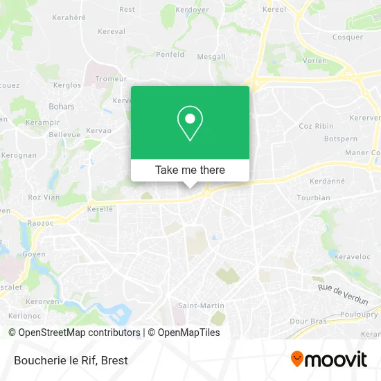 Boucherie le Rif map