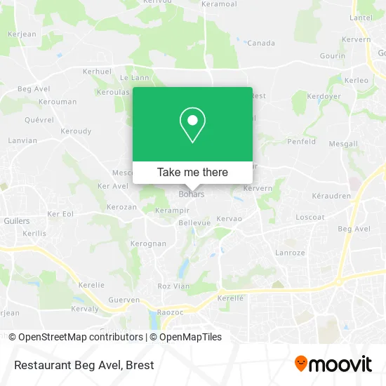 Restaurant Beg Avel map
