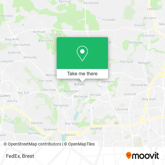 FedEx map