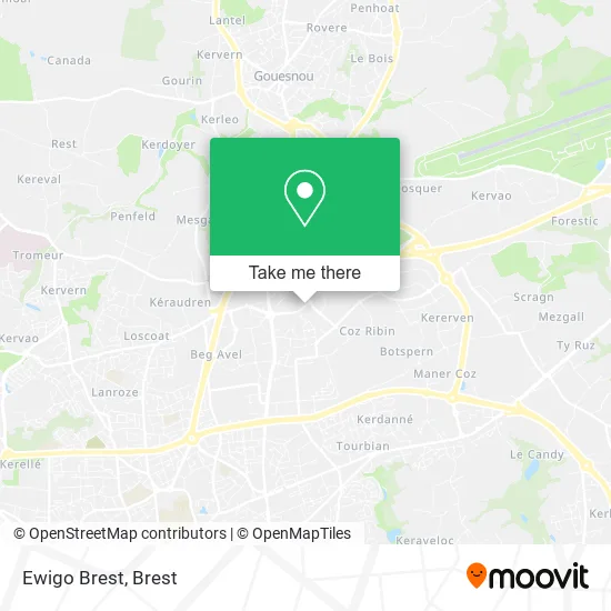 Ewigo Brest map