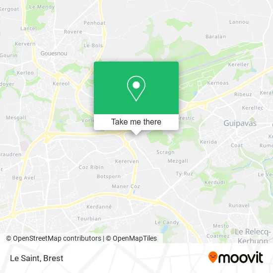 Le Saint map