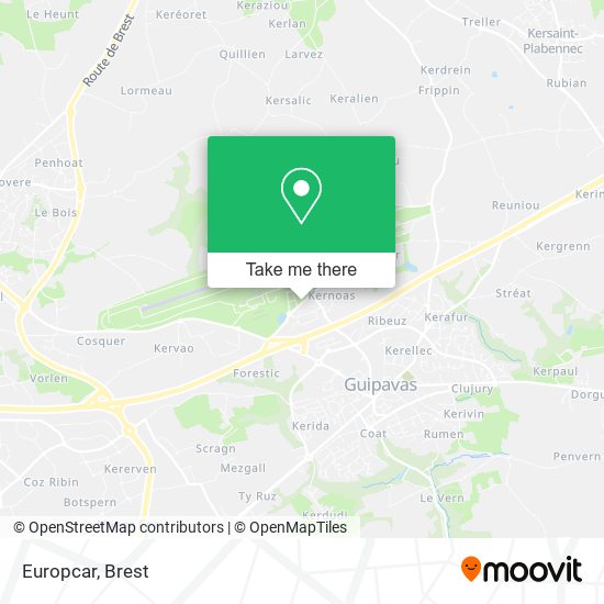 Europcar map